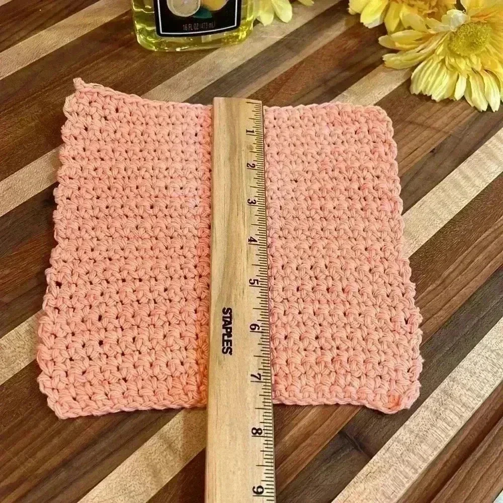 100% Cotton Handmade Washcloths - Set of 3